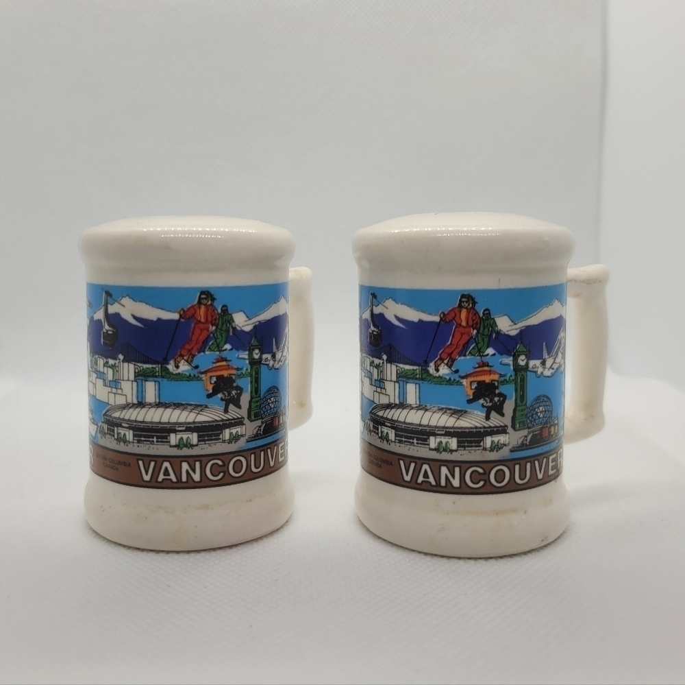 Vintage Mini Vancouver Salt and Pepper Shakers
